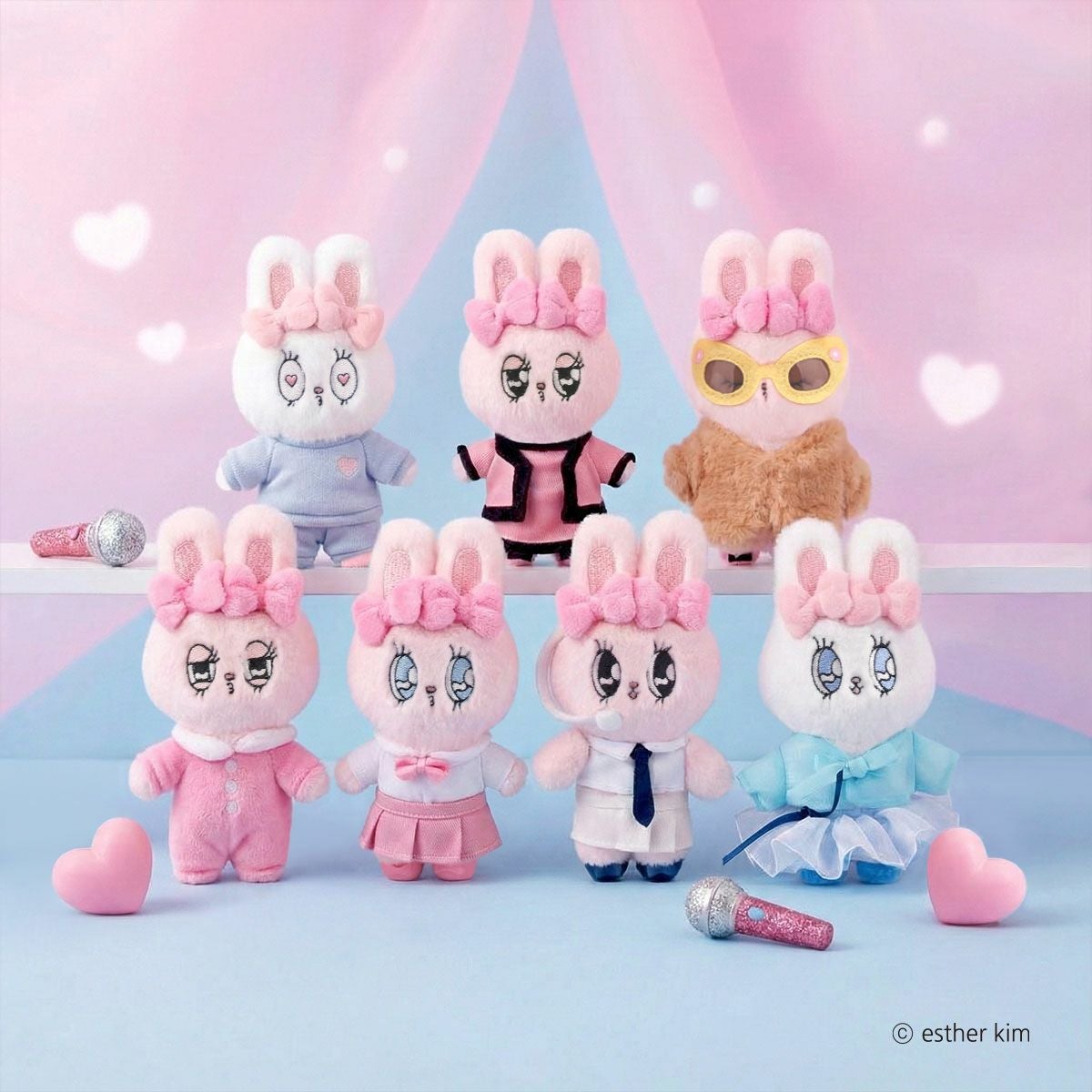 エスターバニー　ぬいぐるみセット エスターバニー K-IDOLルック キーチェーン ブラインドボックス